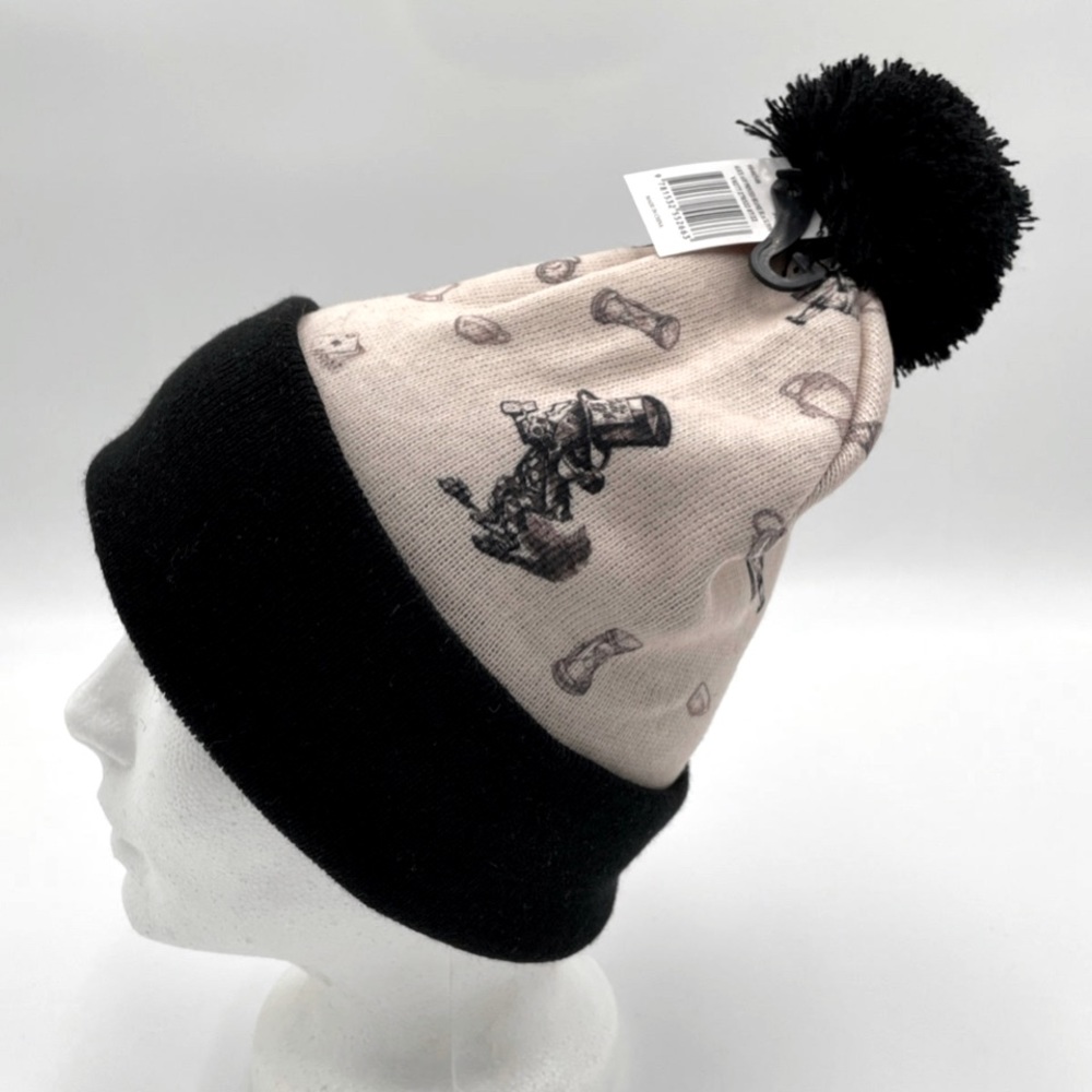 Alice in Wonderland Mad Hatter Cheshire Cat Beanie Hat Cap with Pom‎
